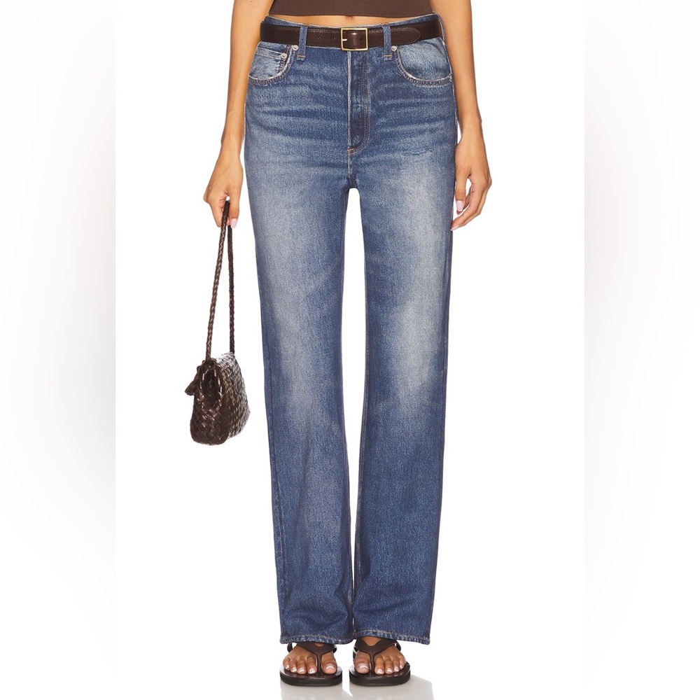 rag & bone Blue Straight Leg Jeans